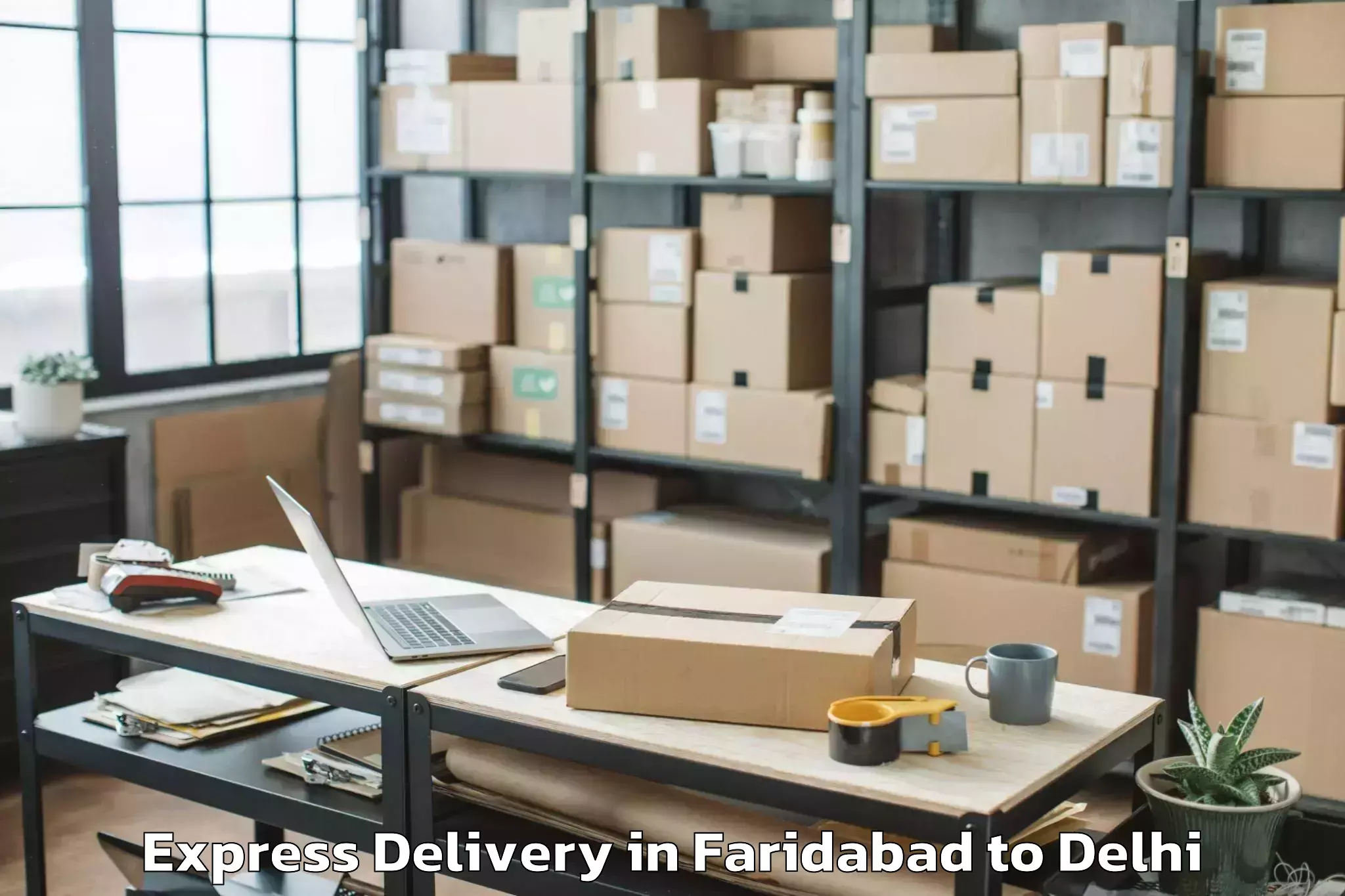 Book Your Faridabad to Ramesh Nagar Express Delivery Today